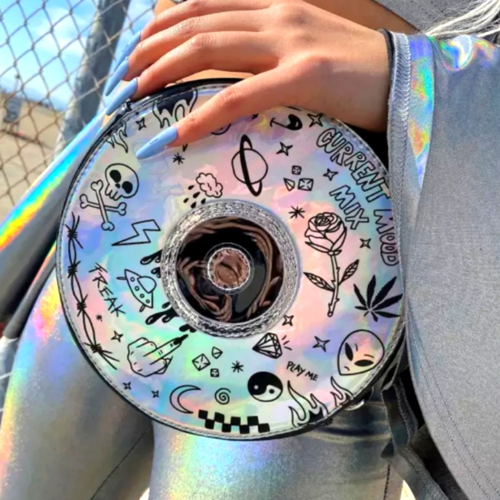 💿Current Mood CD Holo Crossbody Bag💿
